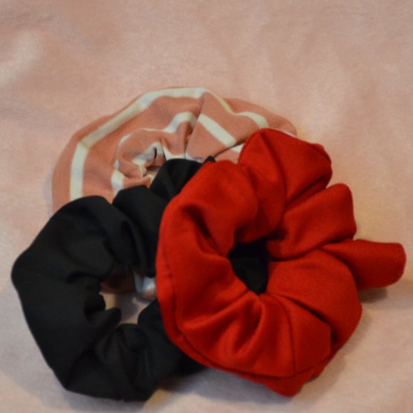 Colorful Handmade Scrunchie Three Pack - Picture 1 of 10